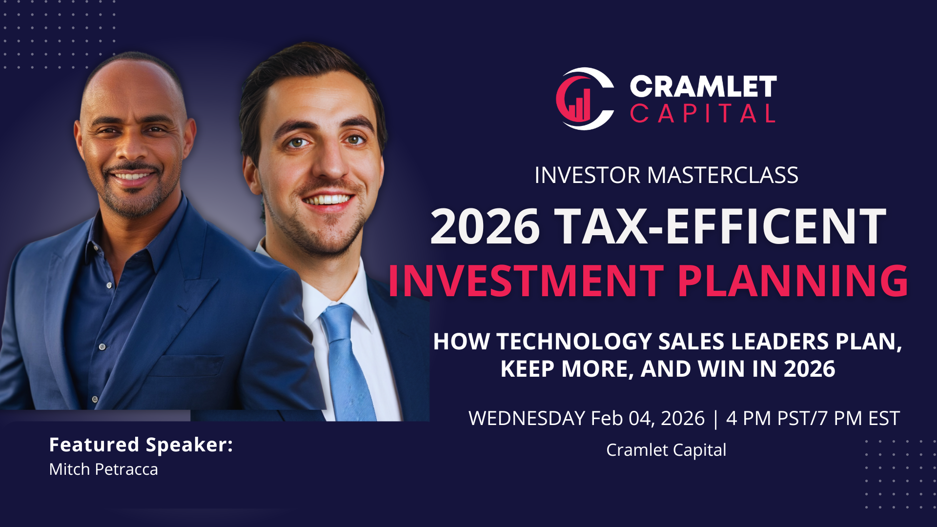 2026 TAX-EFFICIENT INVESTMENT PLANNING WEBINAR